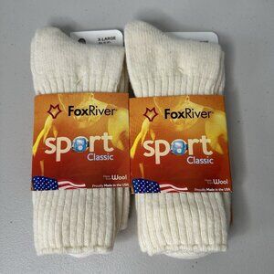 Fox River Sport Classic Socks Size XL Wool Blend Outdoor Eco 2 pair